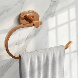 Plantex J4 Stainless Steel Towel Hanger for Wash Basin/Hand Towel Hanger/Napkin Holder for Wash Basin/Bathroom Accessories (PVD Rose Gold Finish) Onix