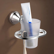 Plantex 304 Grade Stainless Steel Tumbler Holder/Tooth Brush Holder/Tumbler Stand for Bathroom Accessories -  Niko (Chrome)