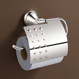 Plantex 304 Grade Stainless Steel Toilet Paper Holder/Toilet Paper Roll Holder/Toilet Roll Holder for Bathroom Accessories - Niko(Chrome)
