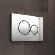 Plantex Flush Plate/Dual Flush Plate for Toilet/Mechanical Dual-Flush Faceplate/Water-Saving Technology – Pack of 1 (Chrome)