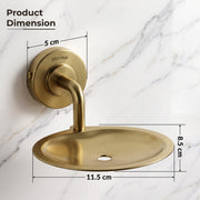 Plantex 304 Stainless Steel Soap Holder for Bathroom/Soap Dish/Soap Stand/Soap Tray/Bathroom Accessories - Daizy (Antique)