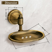 Plantex 304 Grade Stainless Steel Soap Holder Stand for Bathroom and Wash Basin Bathroom Accessories - Niko (Antique)