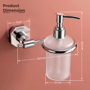 Plantex 304 Grade Stainless Steel Hand Wash Holder for Wash Basin Liquid Soap Dispenser Bathroom Accessories - Nipron (Chrome)