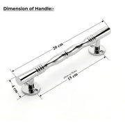 Plantex Door Handle/Stainless Steel Main Door Handle/8 Inch Pull-Push Handle - Pack of 1 (S-143,Chrome)