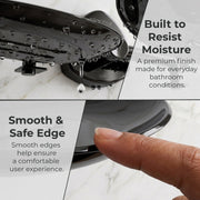Plantex J4 Stainless Steel Double Soap Dish for Bathroom/Soap Holder for Bathroom/Wall Mounted Soap Holder/Bathroom Accessories (PVD Black Finish) Angel