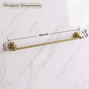 Plantex 304 Grade Stainless Steel 24 inch Towel Hanger for Bathroom/Single Towel Rod/Holder/Bar/Bathroom Accessories - Skyllo (Antique)