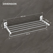 Plantex Dream Stainless Steel Towel Rack for Bathroom/Towel Stand/Towel Hanger/Bathroom Accessories - (24 Inch-Chrome) - Pack of 1