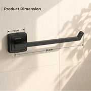 Plantex Black Towel Hanger for washbasin/Napkin Holder for Kitchen/Hand Towel Hanger/Bathroom Accessories -304 Grade Stainless Steel, Decan