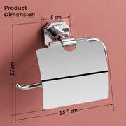 Plantex 304 Grade Stainless Steel Toilet/Tissue Paper Holder Stand for Washroom Bathroom Accessories - Nipron (Chrome)