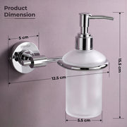 Plantex 304 Grade Stainless Steel Liquid Soap Dispenser/Shampoo Dispenser/Hand Wash Dispenser/Bathroom Accessories - Daizy (Chrome)