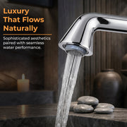 Plantex Brass Wash Basin Mixer Tap/Hot & Cold Basin Mixer Faucet/Deck Mount Pillar Spout for Bathroom Sink - Pack of 1 (APS-4600, Chrome & Rose Gold)