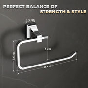 Plantex Towel Ring for Bathroom/Pure Brass Towel Holder/Towel Stand/Towel Hanger/Bathroom Accessories - Pack of 1 (APS-DL-08, Chrome)