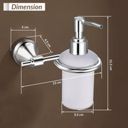 Plantex 304 Grade Stainless Steel Hand Wash Holder/Wall Soap/Shampoo Dispenser for Washbasin/Bathroom Accessories - Niko (Chrome)