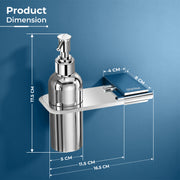 Plantex Liquid Soap Dispenser for Bathroom/304 Grade Stainless Steel Shampoo Dispenser/Hand wash Dispenser/Bathroom Accessories - Pack of 1 (Regent, Chrome)