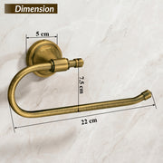 Plantex Stainless Steel 304 Grade Niko Napkin Holder/Towel Holder/Towel Hanger for Kitchen/Towel Ring/Bathroom Accessories - (Pack of 1,Brass Antique)