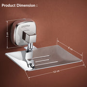 Plantex 304 Grade Stainless Steel Soap Holder for Bathroom/Soap Dish/Soap Stand/Bathroom Accessories - Maxx (Chrome)