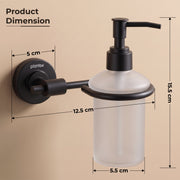 Plantex 304 Grade Stainless Steel Liquid Soap Dispenser/Shampoo Dispenser/Hand Wash Dispenser/Bathroom Accessories - Daizy (Black)