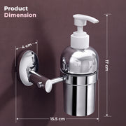 Plantex 304 Grade Stainless Steel Silver Wash Basin Handwash Holder/Wall Mounted Dispenser/Bathroom Accessories - Oreva (Chrome)