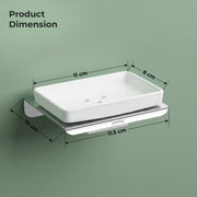 Plantex Stainless Steel with ABS Material Wall Mounted Soap Holder/Soap Case Holder for Bathroom/Bathroom Accessories - (Chrome)