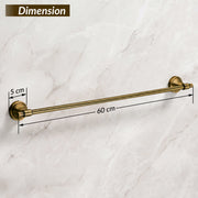 Plantex 304 Grade Stainless Steel Single Towel Rod for Bathroom/Towel Hanger/Towel Holder/Bathroom Accessories - Niko (Brass Antique)