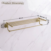 Plantex 304 Grade Stainless Steel 24 inch Towel Rack for Bathroom/Towel Stand/Hanger/Bathroom Accessories - Skyllo (Antique)