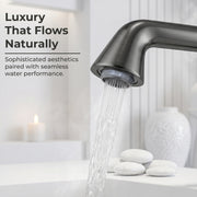 Plantex Brass Wash Basin Mixer Tap/Hot & Cold Basin Mixer Faucet/Deck Mount Pillar Spout for Bathroom Sink - Pack of 1 (APS-4600, Gun Metal)
