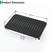 Plantex ABS Shower Head for Bathroom/13x9 inch Head for bathroom/Rain Showers Head for bathroom/Pressurized Showers Head – (Chrome)