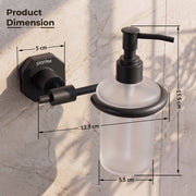Plantex 304 Grade Stainless Steel Soap Dispenser for Bathroom/Liquid Dispenser for Kitchen/Shampoo Dispenser/Bathroom Accessories - Nipron (Black)