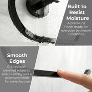 Plantex J4 Stainless Steel Towel Hanger for Wash Basin/Hand Towel Hanger/Napkin Holder for Wash Basin/Bathroom Accessories (PVD Black Finish) Onix
