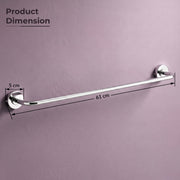 Plantex 304 Grade Stainless Steel Towel Hanger for Bathroom/Single Towel Rod/Towel Bar/Bathroom Accessories - Daizy (Chrome)