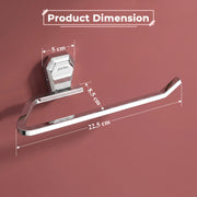 Plantex Towel Holder for Bathroom/304 Grade Stainless Steel Napkin Ring/Towel Hanger/Towel Ring/Bathroom Accessories - Pack of 1 (PM-2404, Chrome)