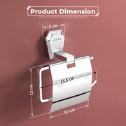 Plantex Toilet Paper Holder for Bathroom/304 Grade Stainless Steel Tissue Paper Roll Holder/Bathroom Accessories - Pack of 1 (PM-2410, Chrome)