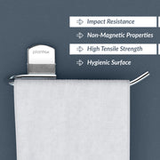 Plantex 304 Grade Stainless Steel Towel Ring for Washbasin/Napkin Holder/Hand Towel Holder for Bathroom & Kitchen/Bathroom Accessories - (Chrome)
