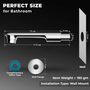 Plantex Bath Tub Spout with Wall Flange/Single Lever Spout/High Flow Tap for Bathroom/Kitchen - (Chrome)