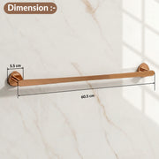 Plantex J4 Stainless Steel 24 Inch Towel Rod for Bathroom/Towel Holder in Bathroom/Towel Holder/Bathroom Accessories (PVD Rose Gold Finish) Angel