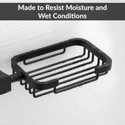 Plantex Space Aluminum Soap Holder for Bathroom Wall/Soap Stand/Soap Dish/Soap Holder for Bathroom Accessories (Black)