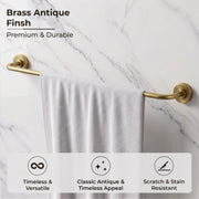 Plantex 304 Grade Stainless Steel Towel Hanger for Bathroom/Single Towel Rod/Bar/Bathroom Accessories - Daizy (Antique)