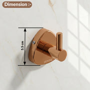 Plantex J4 Stainless Steel Clothes Hanger for Wall/Hangers for Bathroom/Robe Hook/Bathroom Accessories (PVD Rose Gold Finish) Angel
