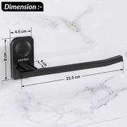 Plantex Stainless Steel Napkin Hanger for Washbasin/Napkin Holder for Bathroom/Towel Ring/Bathroom Accessories - Pack of 1 (Black)
