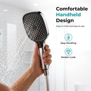 Plantex Hand Shower for Bath/4 Mode Multifunctional Shower/ABS Plastic Silicone Handheld Shower/Easy Mode Switching – (Chrome, APS-H592)