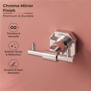 Plantex 304 Grade Stainless Steel Hook for Bathroom/Cloth Hanger for Wall/Hanger Hooks/Wall Hooks for Hanging Strong - Nipron (Chrome)