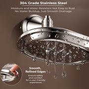 Plantex 304 Grade Stainless Steel Soap Dish/Soap Stand/Soap Tray/Soap Holder for Bathroom Accessories - Niko (Chrome)