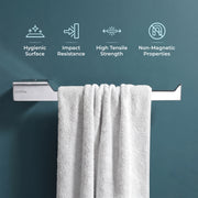 Plantex 304 Grade Stainless Steel Towel Ring/Napkin Ring for Bathroom/Towel Holder/Hanger/Bathroom Accessories - Pack of 1 (Tesla - 2703, Chrome)