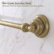 Plantex 304 Grade Stainless Steel 24 inch Towel Hanger for Bathroom/Single Towel Rod/Holder/Bar/Bathroom Accessories - Skyllo (Antique)