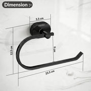 Plantex J4 Stainless Steel Towel Hanger for Wash Basin/Hand Towel Hanger/Napkin Holder for Wash Basin/Bathroom Accessories (PVD Black Finish) Onix