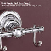 Plantex 304 Grade Stainless Steel Robe Hook/Cloth-Towel Hanger/Napkin Hanger/Bathroom Accessories Pack of 1, Skyllo (Chrome)