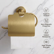 Plantex 304 Grade Stainless Steel Toilet Paper Roll Holder for Bathroom/Tissue Paper Holder/Bathroom Accessories - Daizy (Antique)