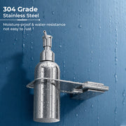 Plantex Liquid Soap Dispenser for Bathroom/304 Grade Stainless Steel Shampoo Dispenser/Hand wash Dispenser/Bathroom Accessories - Pack of 1 (Regent, Chrome)