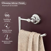 Plantex 304 Grade Stainless Steel Towel Ring/Napkin Hanger for Kitchen/Towel Holder for Wash Basin/Bathroom Accessories, Skyllo (Chrome Finish)