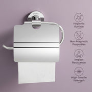 Plantex 304 Grade Stainless Steel Chrome Finish Toilet Paper Roll Holder for Bathroom/Tissue Holder for washroom/Bathroom Accessories - Daizy